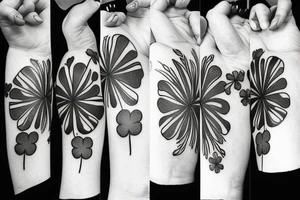 4 leaf clover tattoo idea