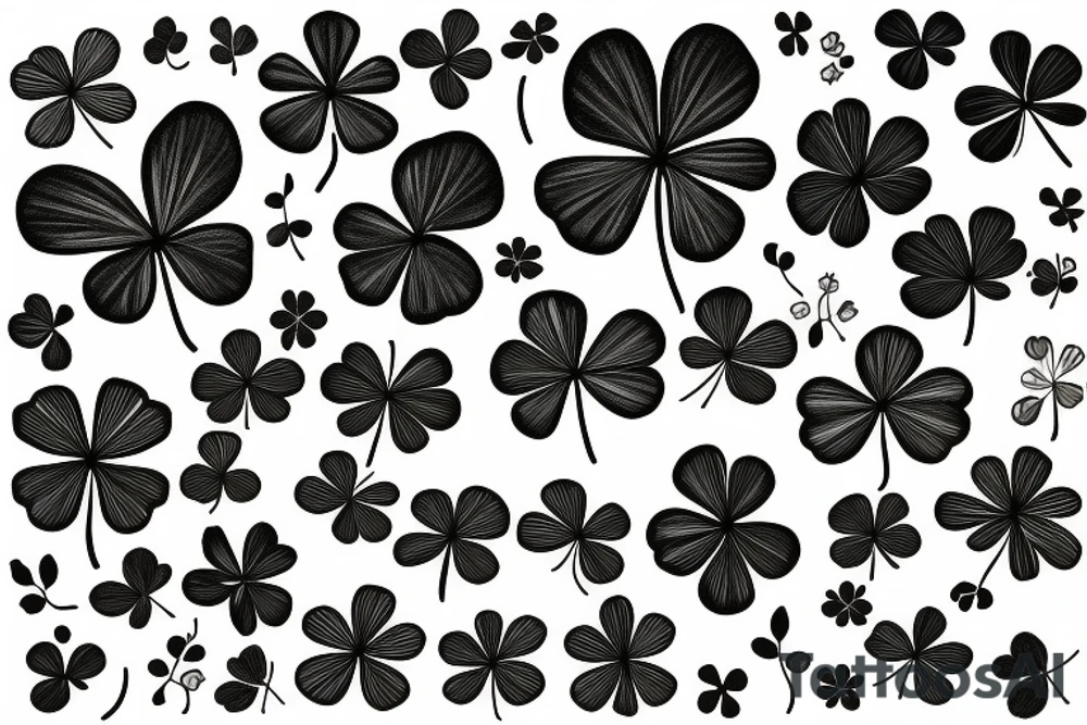 4 leaf clover tattoo idea