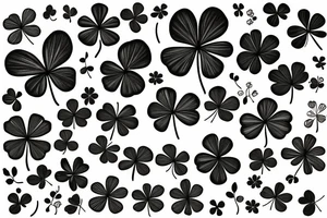 4 leaf clover tattoo idea