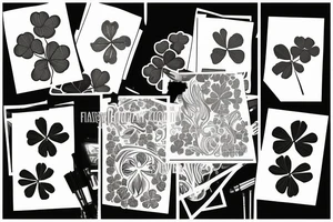 4 leaf clover tattoo idea