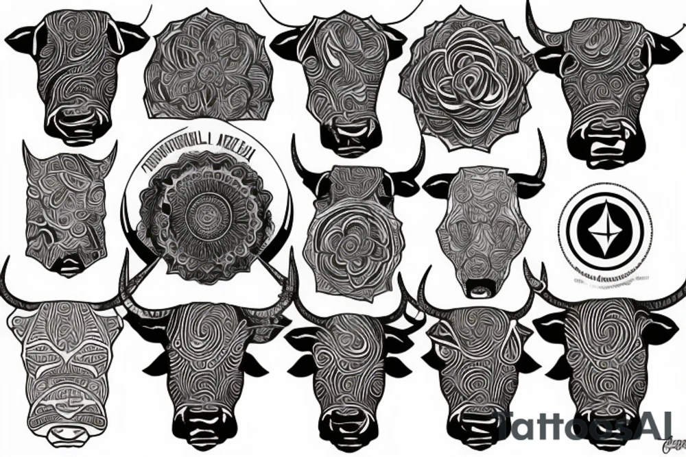Bull Mandela tattoo idea