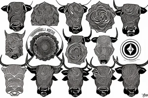Bull Mandela tattoo idea