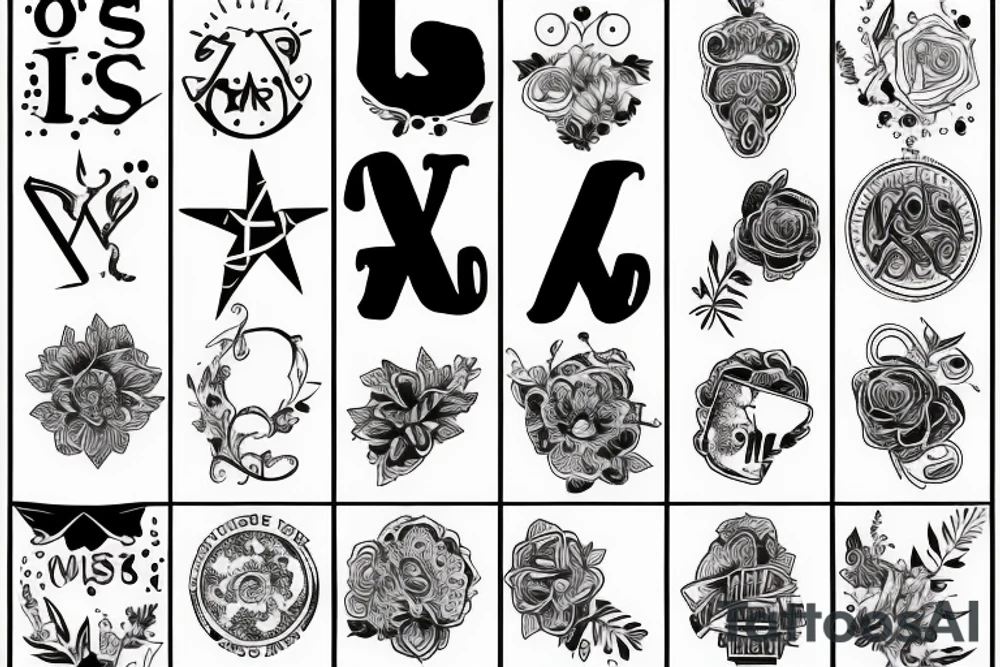 H, I, S, tattoo idea
