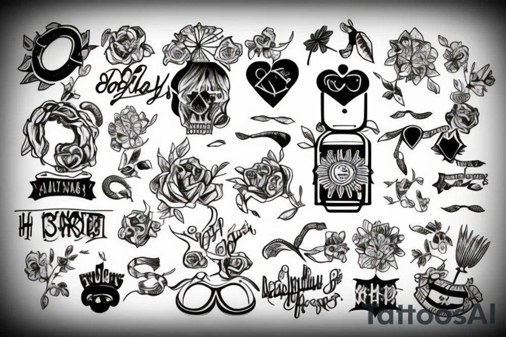 H, I, S, Family tattoo idea