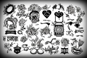 H, I, S, Family tattoo idea