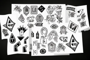 H, I, S, Family tattoo idea