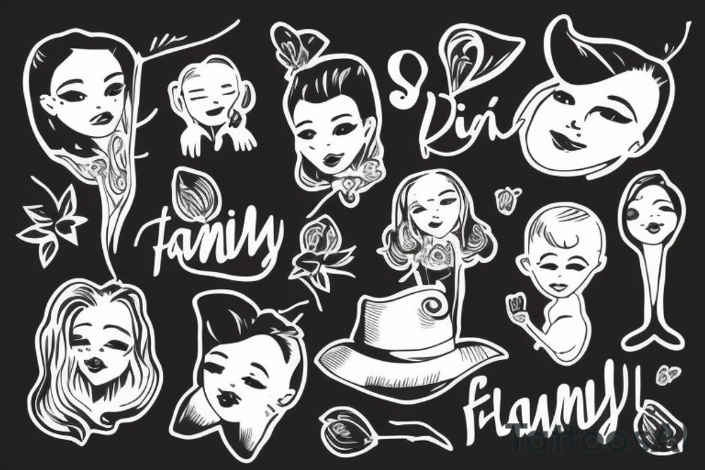 Family, Heinz, Sabrina, Ingrid tattoo idea