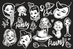 Family, Heinz, Sabrina, Ingrid tattoo idea