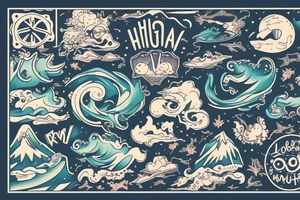 High Up On A Mountain A Sea Down Below It's Easy To Lose Yourself I Know tattoo idea