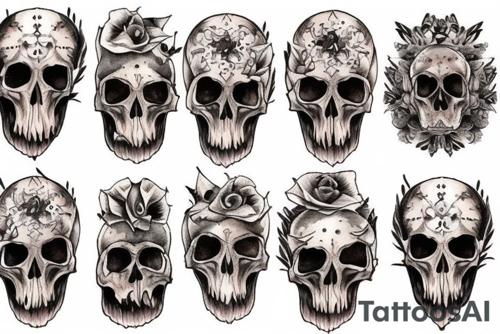 Crow Skull tattoo idea