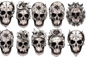 Crow Skull tattoo idea