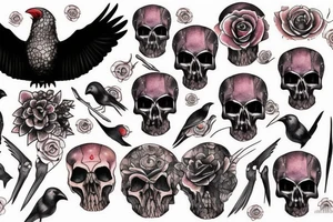 Crow Skull tattoo idea