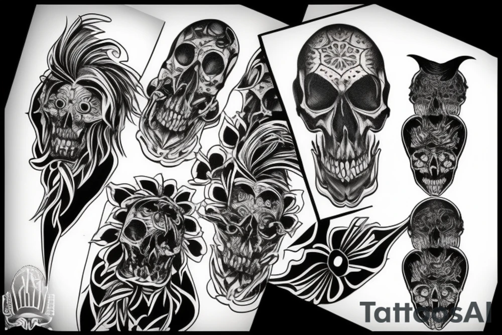 Crow Skull tattoo idea