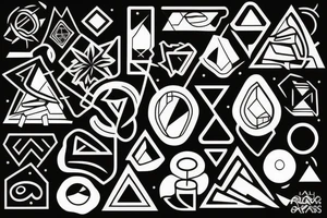 A traveller lost on the way tattoo idea