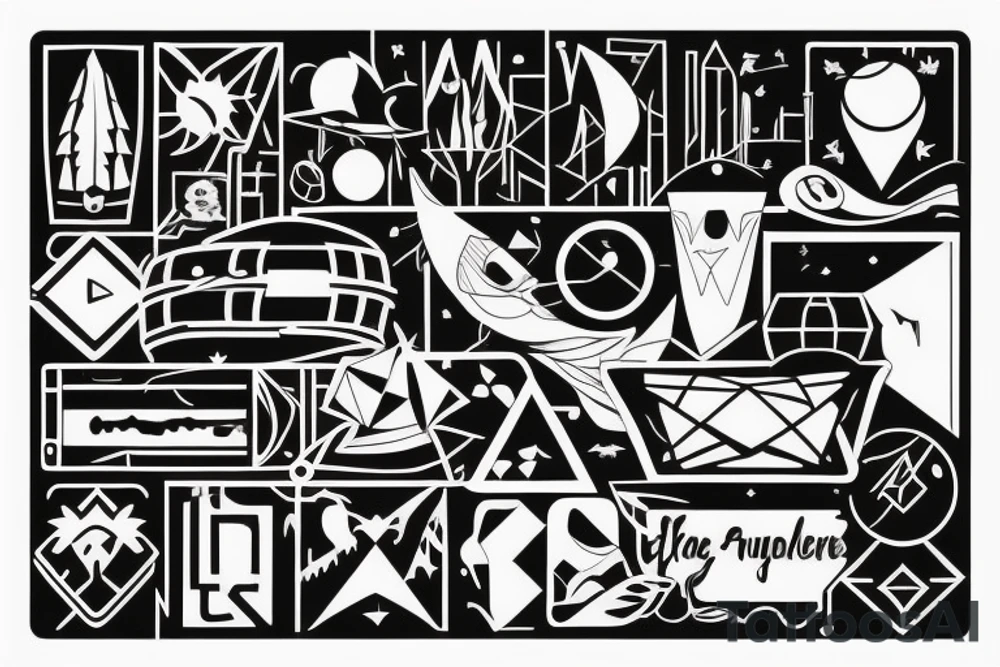 A traveller lost on the way tattoo idea