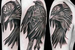 Crow Skeleton tattoo idea