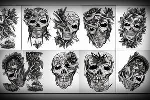 Crow Skeleton tattoo idea