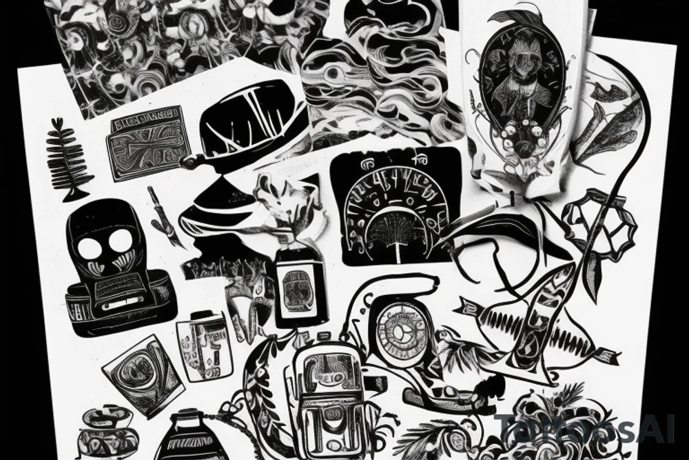 A traveller lost on the way tattoo idea