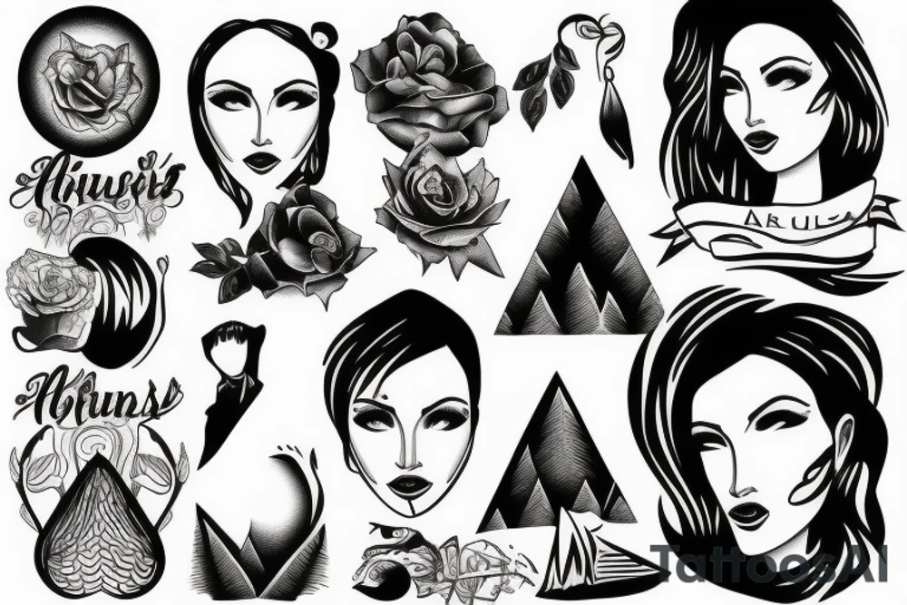 Mountains tattoo idea