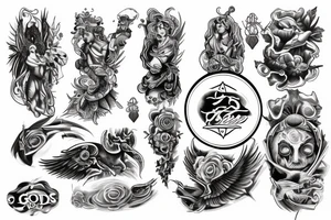 Three god tattoo idea