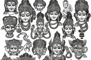 Hindu gods tattoo idea