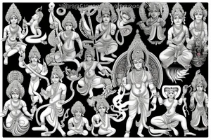 Hindu gods tattoo idea