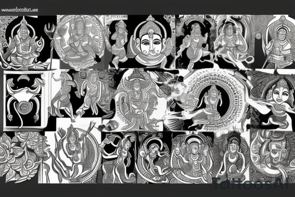 Hindu gods tattoo idea