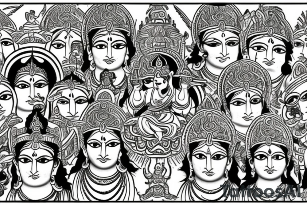 Hindu gods tattoo idea