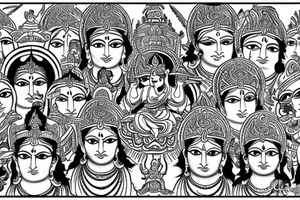 Hindu gods tattoo idea