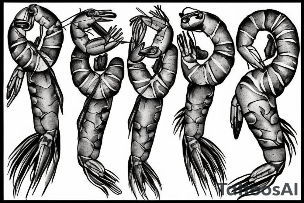 shrimp tattoo idea