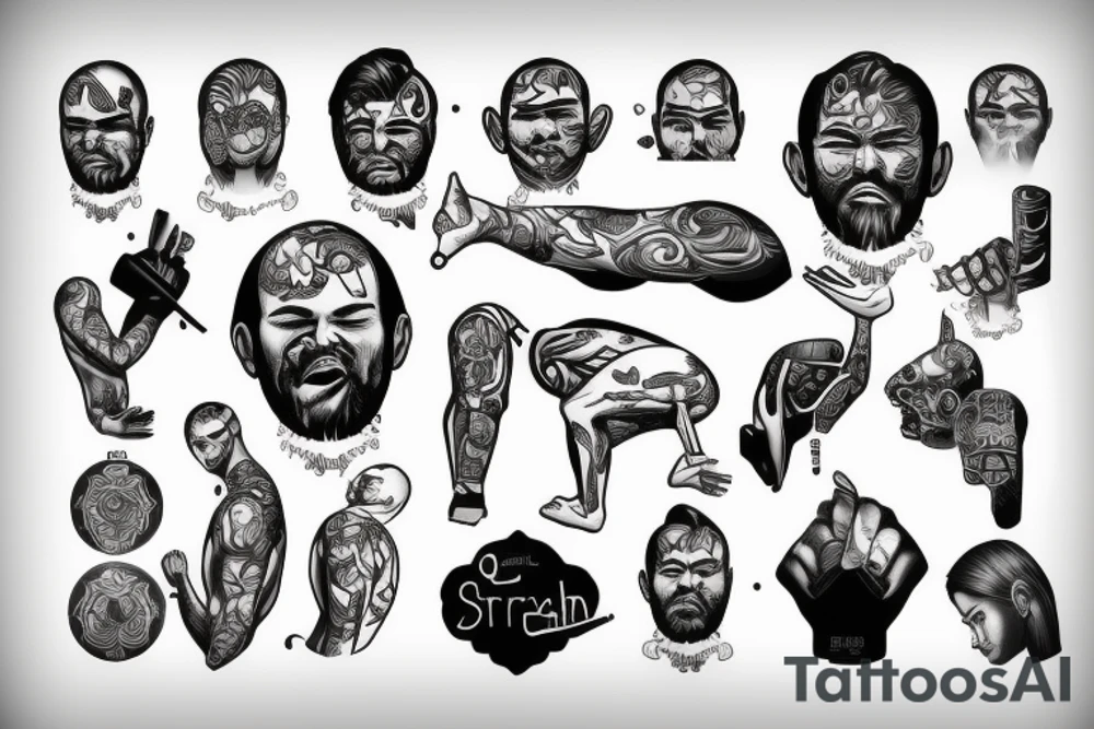 A man with strong discipline tattoo idea