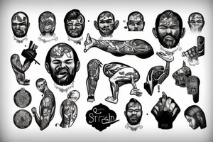 A man with strong discipline tattoo idea