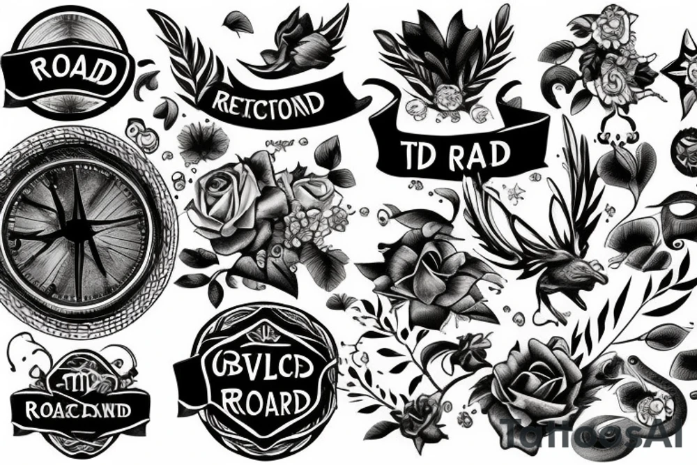 The road less traveled tattoo idea