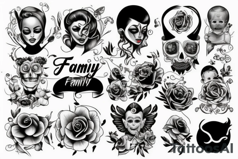 family together tattoo idea