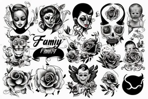 family together tattoo idea