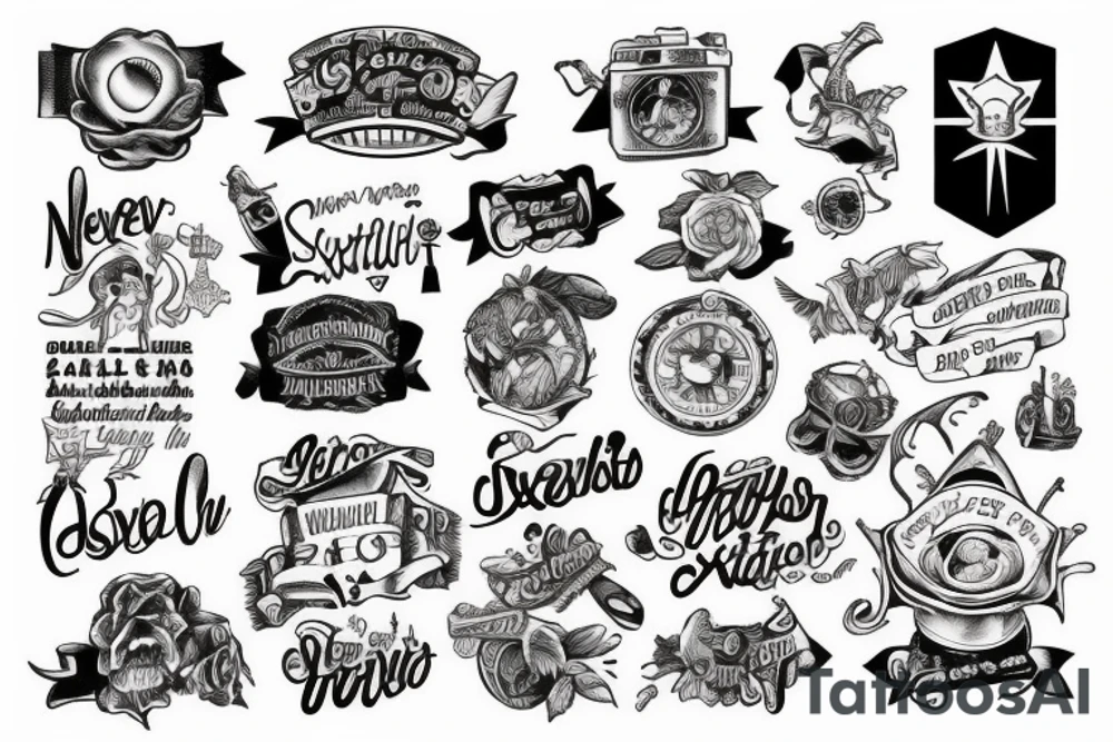 "NEVER STOP EXPLORING" tattoo idea