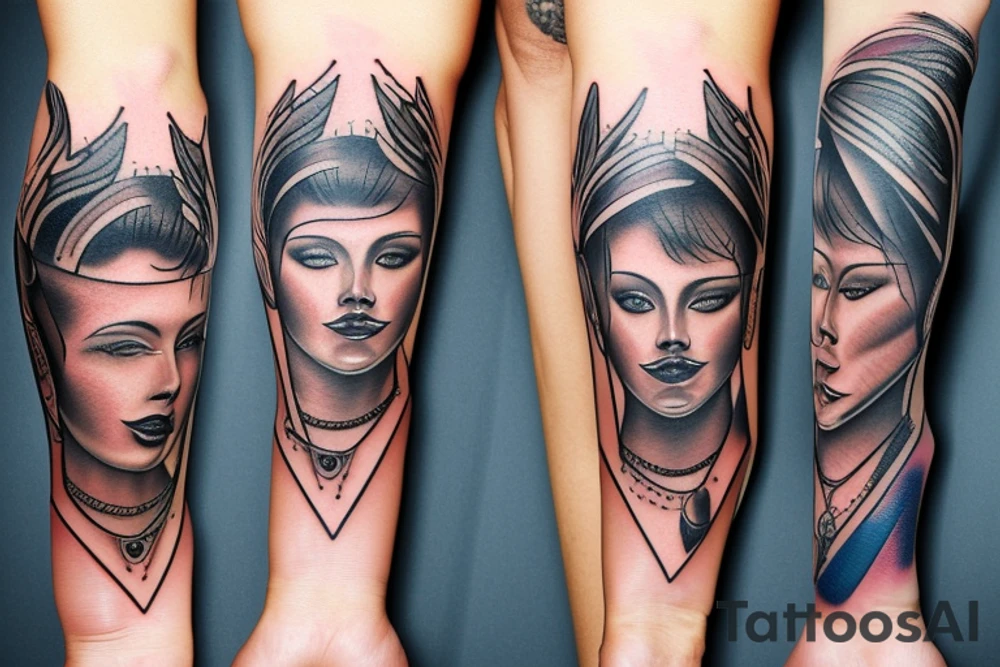 bionic forearm tattoo idea