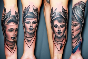bionic forearm tattoo idea