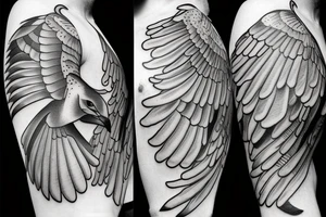 Seagull fighting tattoo idea