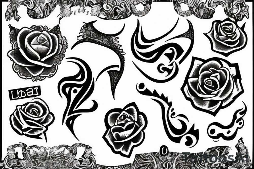 make a logo with 2 a's tattoo idea