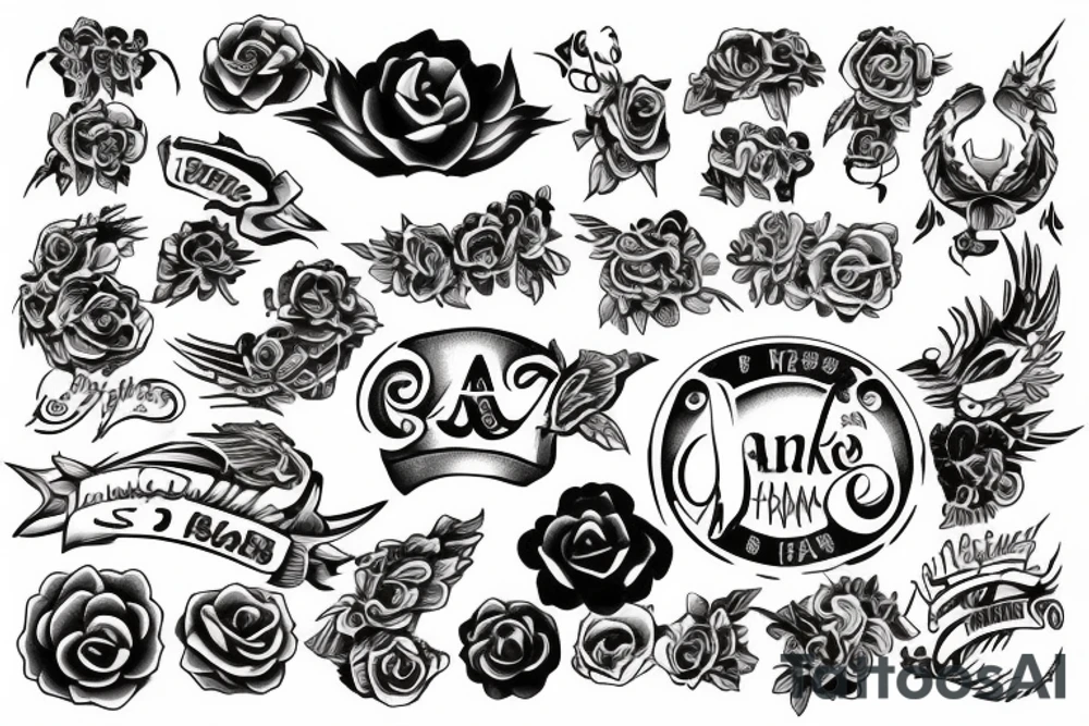 make a logo with 2 a's tattoo idea