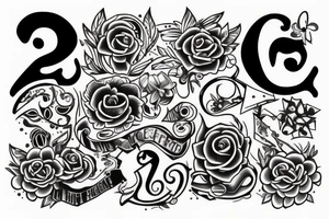 two times the letter a tattoo idea