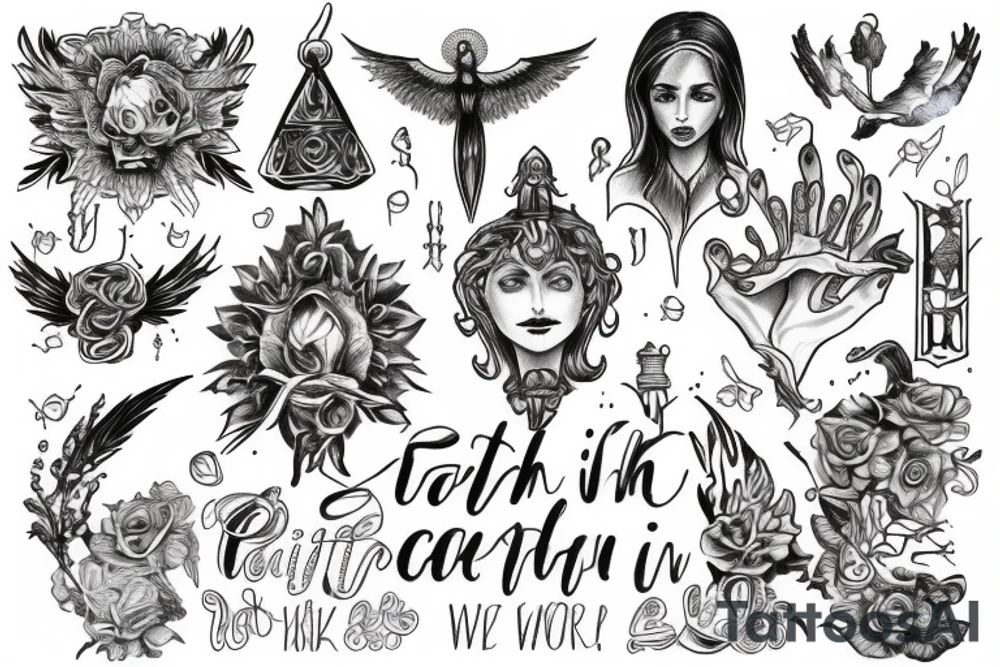 In faith we walk tattoo idea
