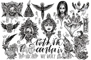 In faith we walk tattoo idea