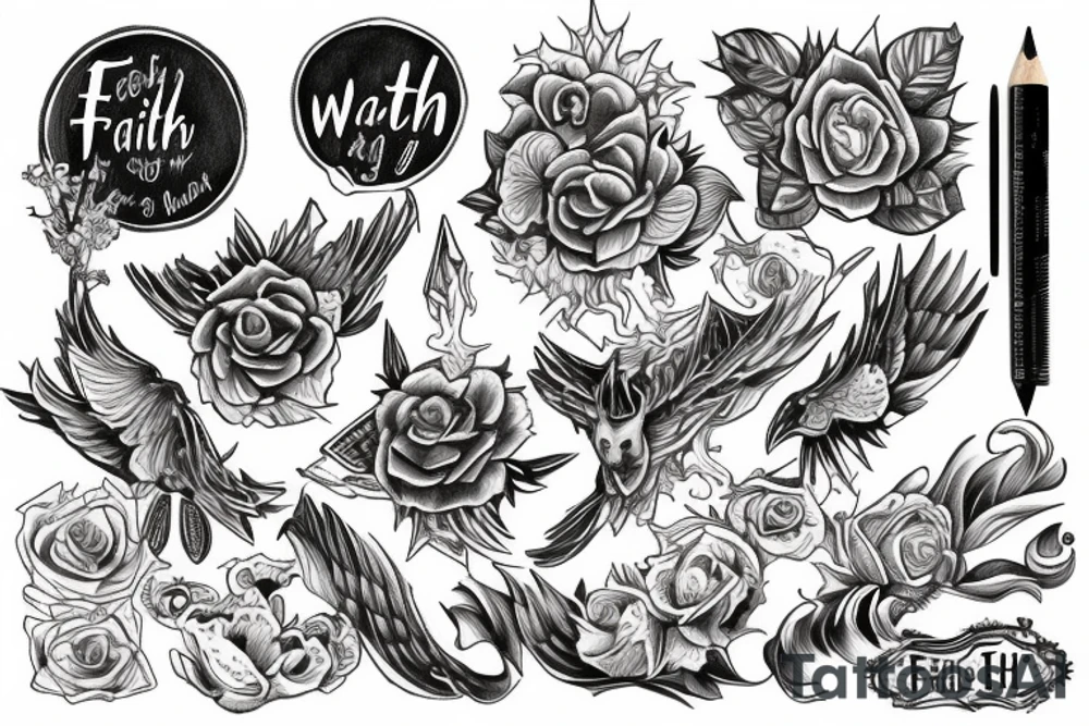 In faith we walk tattoo idea