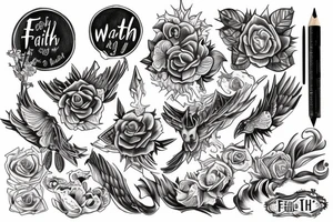In faith we walk tattoo idea