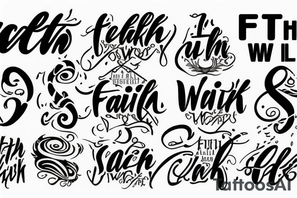 In faith we walk tattoo idea
