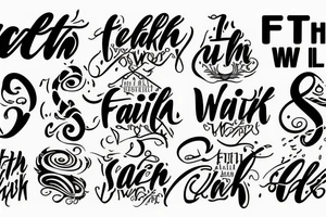 In faith we walk tattoo idea