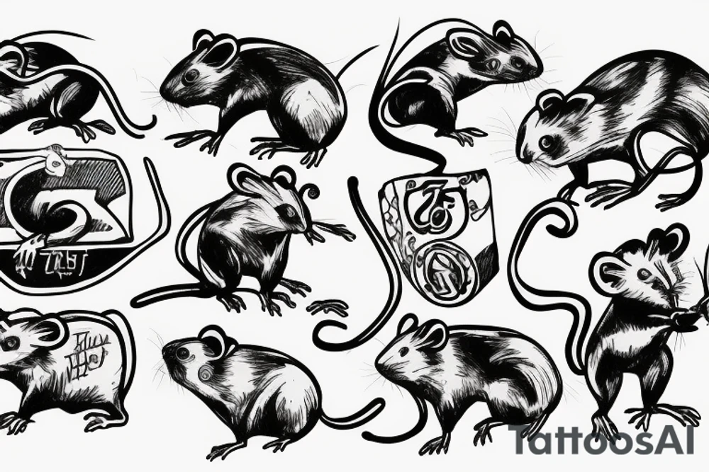 rat communist tattoo idea