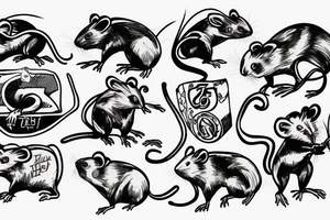 rat communist tattoo idea
